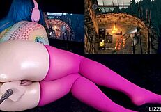 Iron golem cums and squirts in Dark Souls challenge.