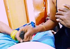 Indian Threesom Blowjob Aunty Wife And Husband Telugu Dirty Talks