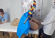 Stepmother takes stepdaughter to gynecologist for first time.