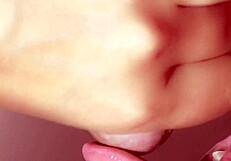 Japanese story with close up cum in mouth?