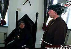 deutsche putzfrau in der kirche zum sex verführt