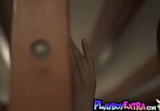 Feel the passion as ebony babe Brooklyn Wren unveils her huge natural tits