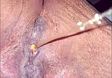 She pees then I lick her pussy dry