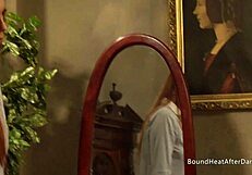 Two Tied Lesbian Slaves Get Touched By Mistress