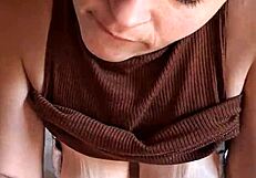 Sailor girl gives cum shower at office but almost gets caught