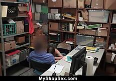 Suspect Learns Stealing Lesson with Pussy Fucking and Domination.