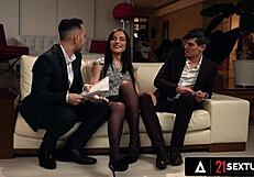 Hot Babe Nataly Gold Craves Hard Double Penetration With Two Big Cocks