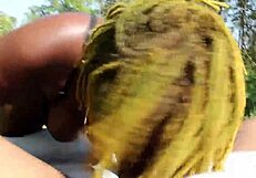 Poizon ivy gives don whoe a sloppy blowjob in the backyard super hot films