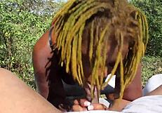 Poizon ivy gives don whoe a sloppy blowjob in the backyard super hot films