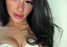 Horny British Exchange Student Fucks Herself