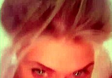 Blonde sucks her boyfriends cock