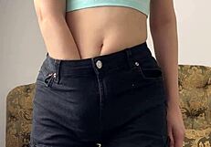 Cute Teen 18+ Fingering and Fucking a Dildo - Maiskii