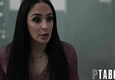 Sheena Ryder and Ricky Spanish in public hardcore display