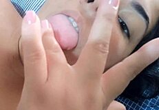 Brazilian Amateur Masturbates with Phone Stuck to Charger, Part 2