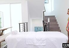 Watch this Latina spinner slide down my slippery cock