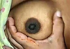 Deshi Wife's Big Tits Played With In Homemade Scene, Riding And Squirting