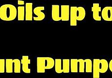 She Oils Up To Get Her Cunt Pumped Full!