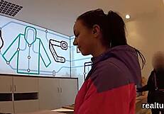 Exceptional Czech Chick Tempted In Shopping Centre, Shagged In POV