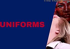 TWO BRITISH STUDENTS RACE TO MASTURBATE IN UNIFORMS