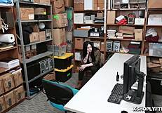 Hot Thief Pays Off Using Her Pussy And Gets Railed