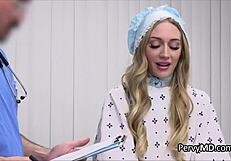 Sliding Into Sexy Patient On Exam Table Hardcore