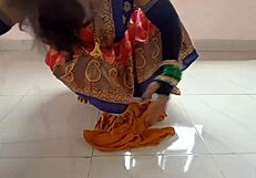 Desi Indian maid in a hot environment