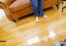 Petite Raven finger fucks and sucks.