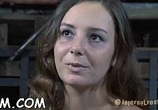 Bound Beauty Suffers Deeply Underneath Relentless Toy Play