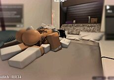 teasing this snow bunny before getting intimate sex with a follower