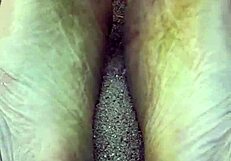 feet in the sand, sensory barefeet footfetish modeling nature
