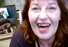 dawnskye1962 teases with dirty talk in fishnets and heels before mirrors