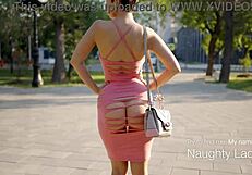 Did you see me cut my dress and head outside to show it off to everyone?