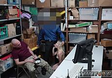 I was highly satisfied with the blonde babe's anal creampie.