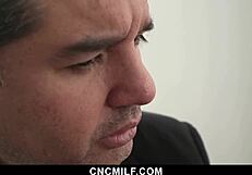 stepmom teaches oliver job security with cnc milf skills