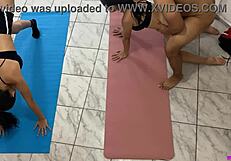 stepfather trains two beautiful adopted stepdaughters then fucks them