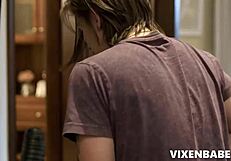 Stepmom Helps Curious Stepson With Intense Pleasure!