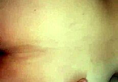 I spotted my naked girlfriend on the bed and couldn't resist filling her with cum