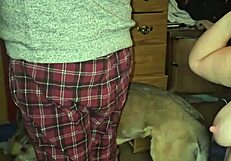 Milf with big ass sucks cock, feeling every inch