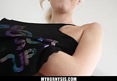 Stepsis Fills Mouth With Meat, I Pound Her Until Exploding On Face - Myhornysis