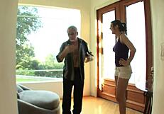 19 Year Old Sitter Gets Banged by an Older Man!