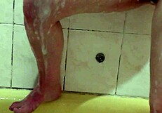 beautiful cute sweet sexy naked girl assol takes bath soapy foam on pussy boobs nipples ass feet hands wet pussy natural tits in bathroom