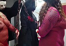 Welcome to hell's Halloween orgy, gangbang with big asses!