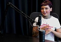 annie clementine gets nervous tattoo during orgy