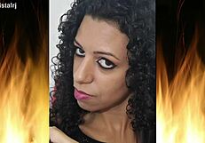 Jade Spectacular Brunette Teases Tight Pussy in Fishnets