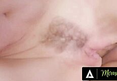 Naughty Milf Flashes Huge Tits For Artist Stepson