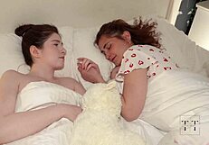 my friend started lesbian caresses and i couldn't resist