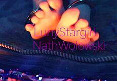 i love lesbian strap-on with foot tickling and toe sucking