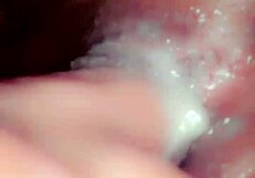 The creamy wetness coats her slutty ass and pussy in this steamy encounter.