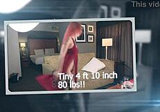 haven moss models a tiny black micro bikini in part one of two