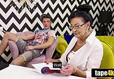 Big Natural Tits Teacher Gilf Learns A Lesson In The Dark